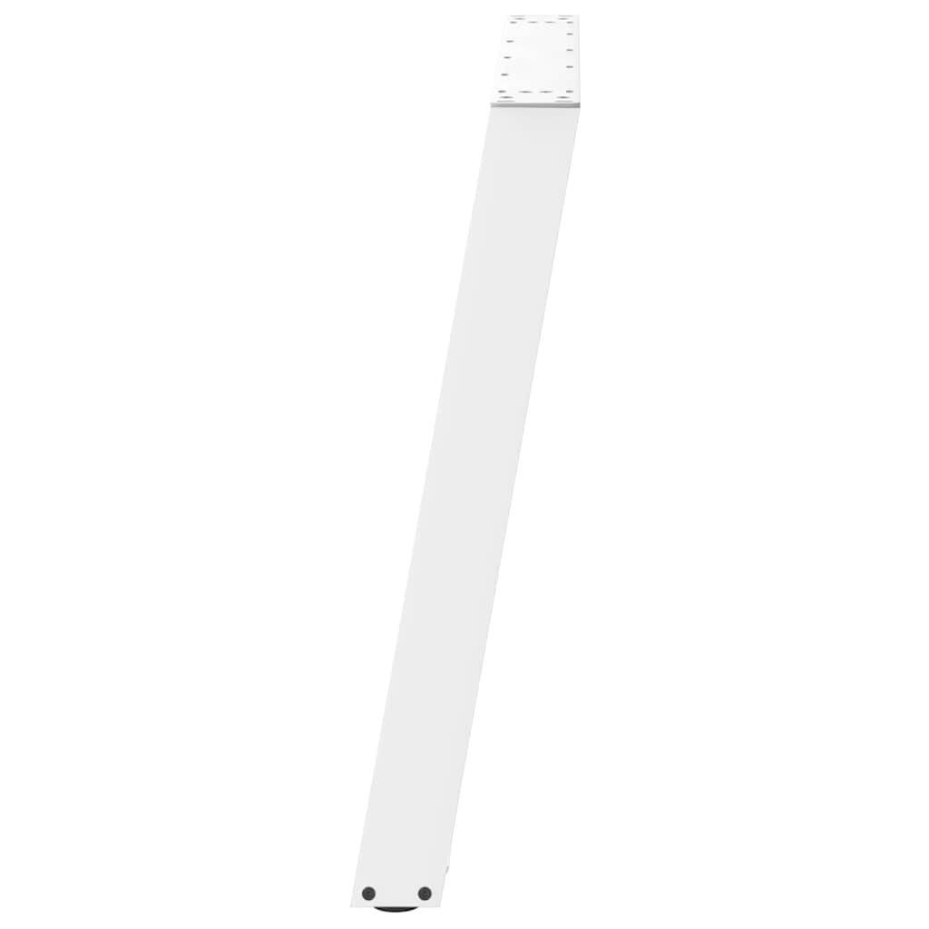 Noge za blagovaonski stol U-oblik 2 kom Bijele 80 x (72-73) cm Čelik