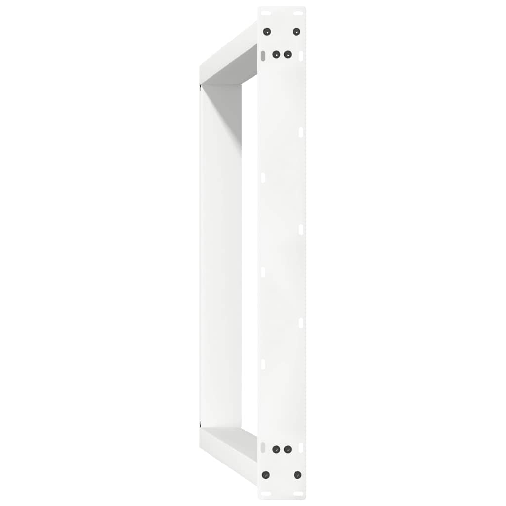 Noge za blagovaonski stol U-oblik 2 kom Bijele 80 x (72-73) cm Čelik