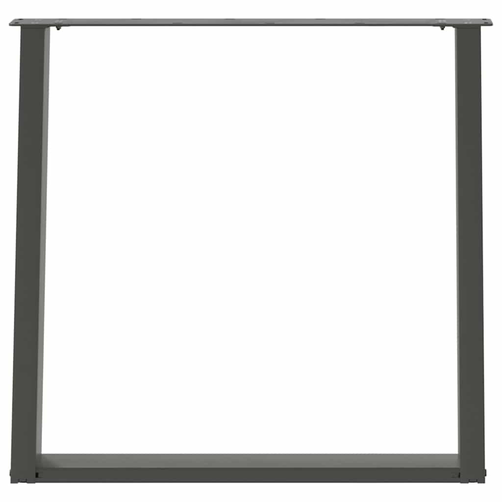 Noge za blagovaonski stol U-oblik 2 kom antracit 80 x (72-73) cm čelik