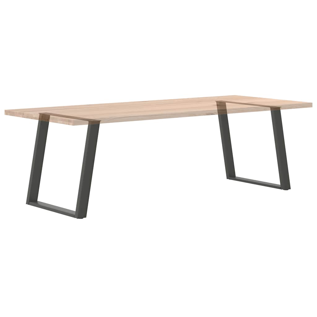 Noge za blagovaonski stol U-oblik 2 kom antracit 80 x (72-73) cm čelik