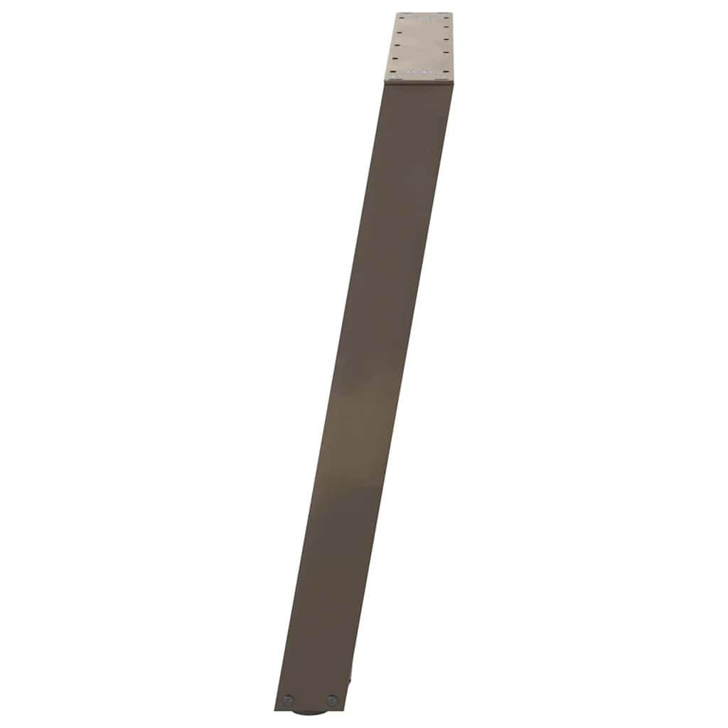 Noge za blagovaonski stol U-oblik 2 kom Prirodni čelik 90 x (72-73) cm Čelik