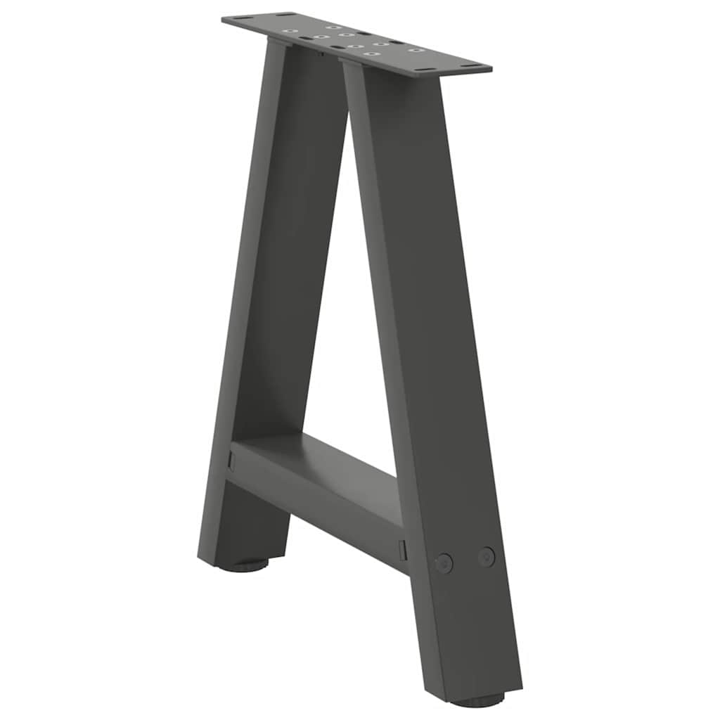 Noge za klub stolić A-oblika 2 kom antracit 38 x (42-43) cm čelik