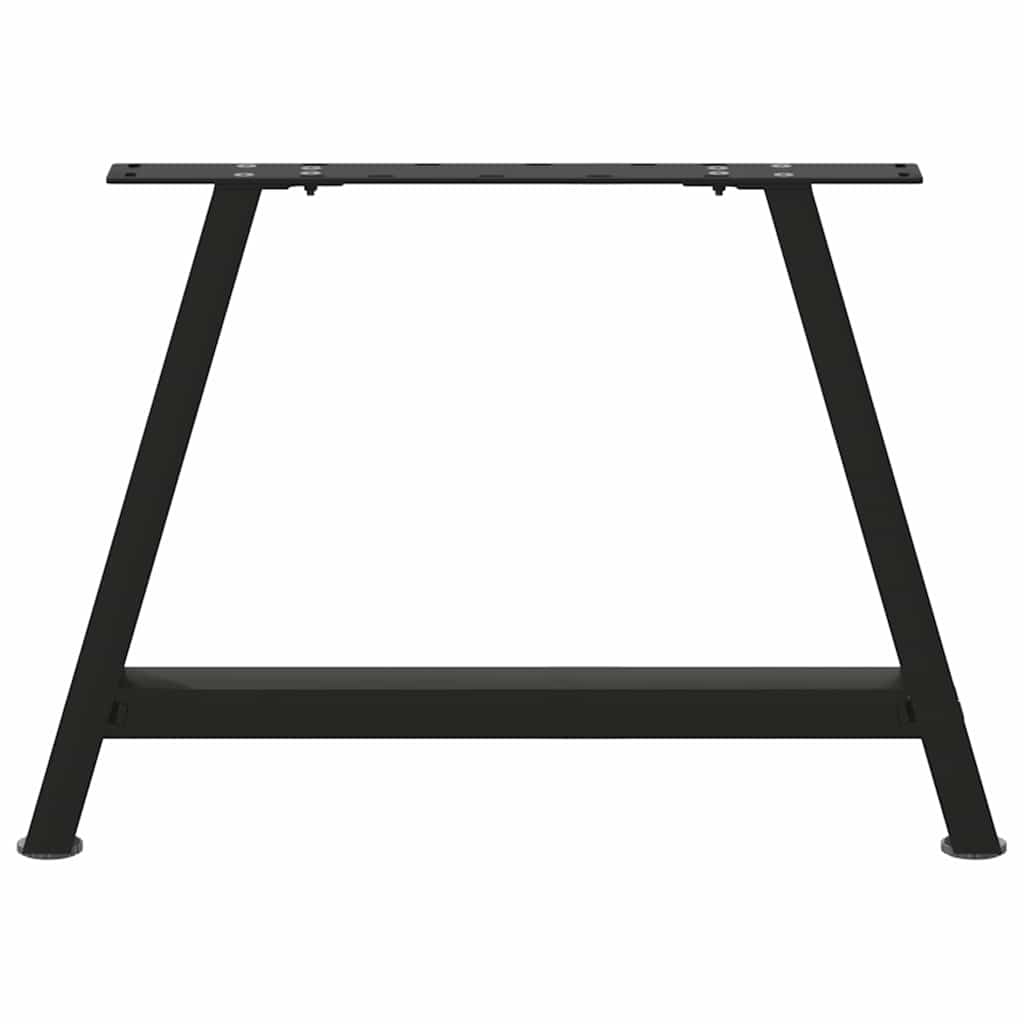 Noge za klub stolić A-oblika 2 kom Crne 60 x (42-43) cm Čelik