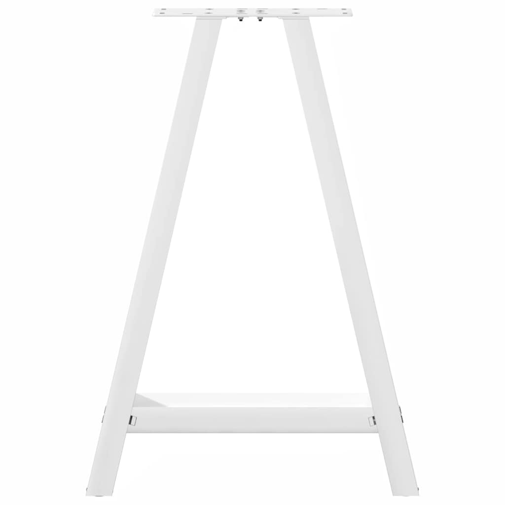 Noge za blagovaonski stol A-oblika 2 kom Bijele 60 x (72-73) cm Čelik