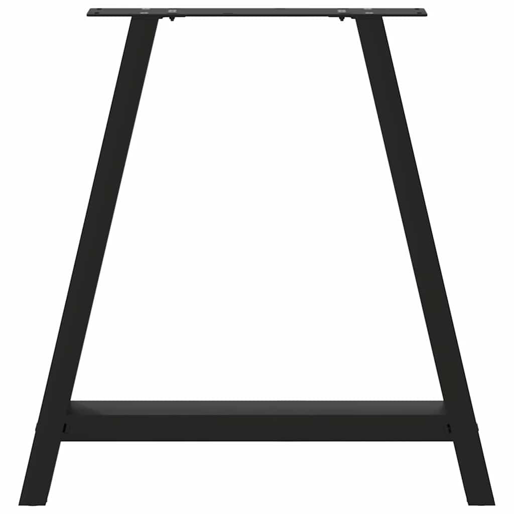 Noge za blagovaonski stol A-oblika 2 kom Crne 70 x (72-73) cm Čelik