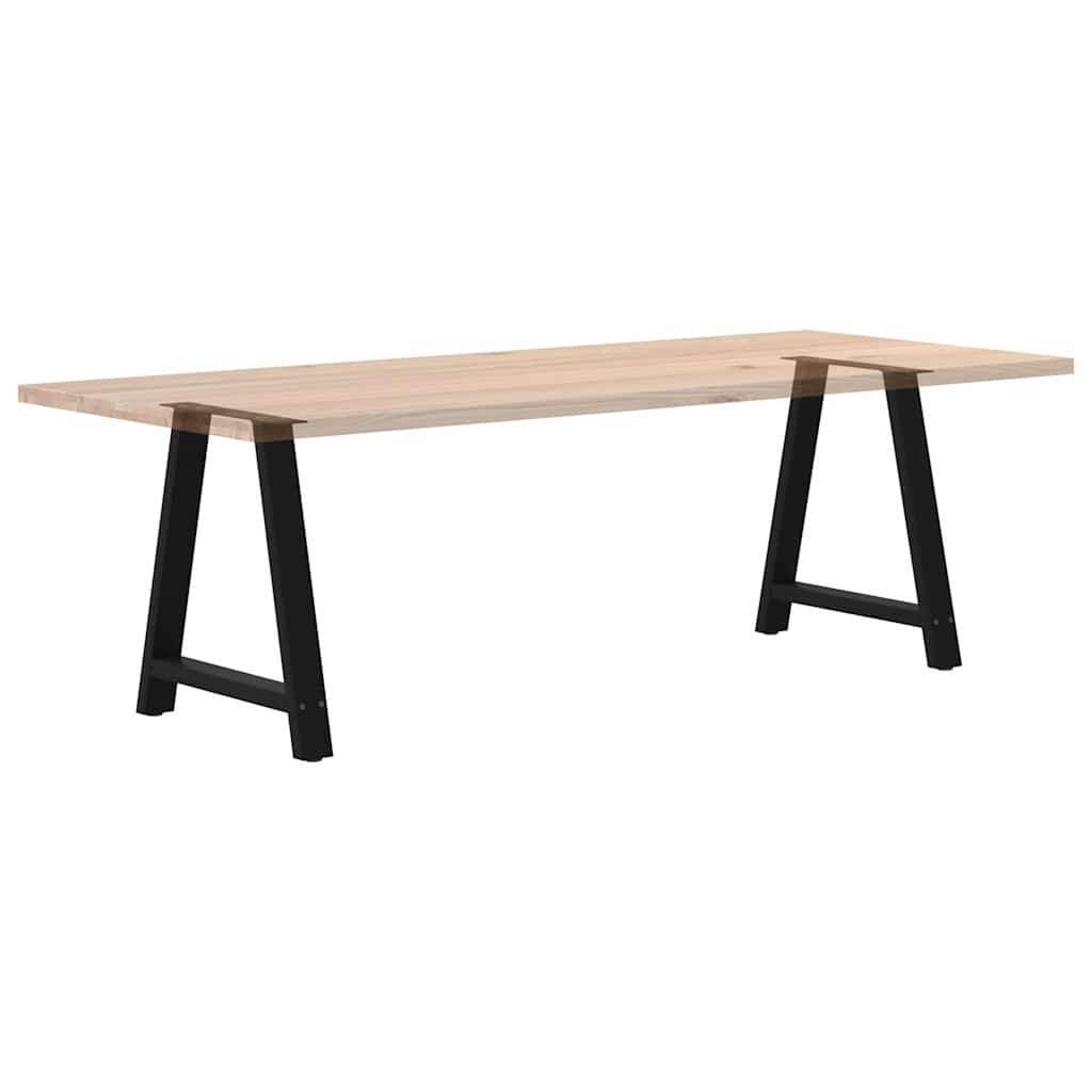Noge za blagovaonski stol A-oblika 2 kom Crne 80 x (72-73) cm Čelik