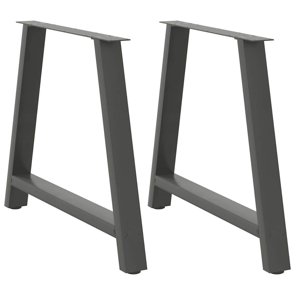 Noge za blagovaonski stol A-oblika 2 kom antracit 100 x (72-73) cm čelik