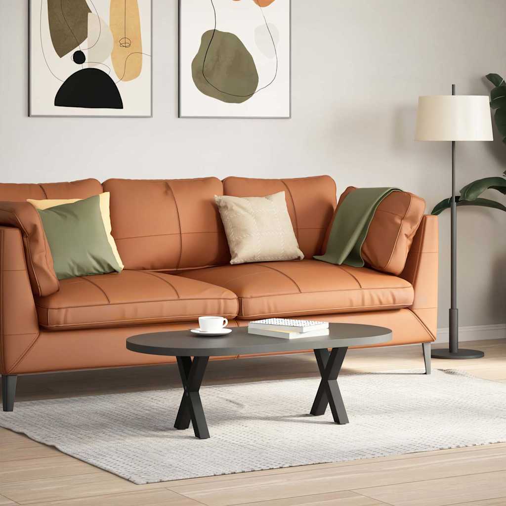 Noge za klub stolić u obliku slova X, 2 kom, crne, 37 x (30-31) cm, čelik
