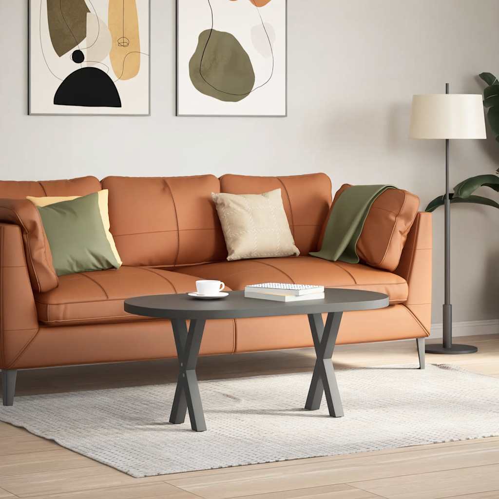 Noge za klub stolić u obliku slova X, 2 kom, antracit, 28 x (42-43) cm, čelik