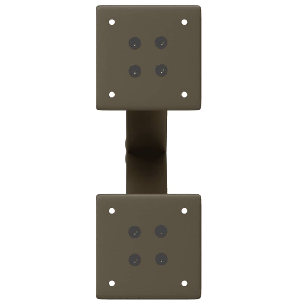 Noge za klub stolić u obliku slova X, 2 kom, prirodni čelik, 38 x (42-43) cm, čelik