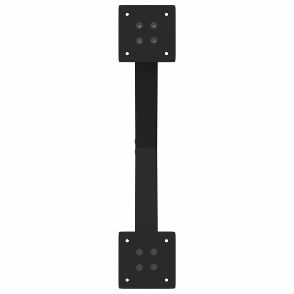 Noge za blagovaonski stol u obliku slova X, 2 kom, crne, 50 x (72-73) cm, čelik