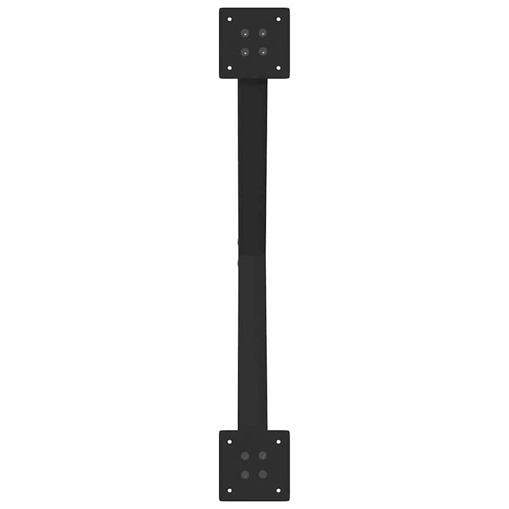 Noge za blagovaonski stol u obliku slova X, 2 kom, crne, 70 x (72-73) cm, čelik