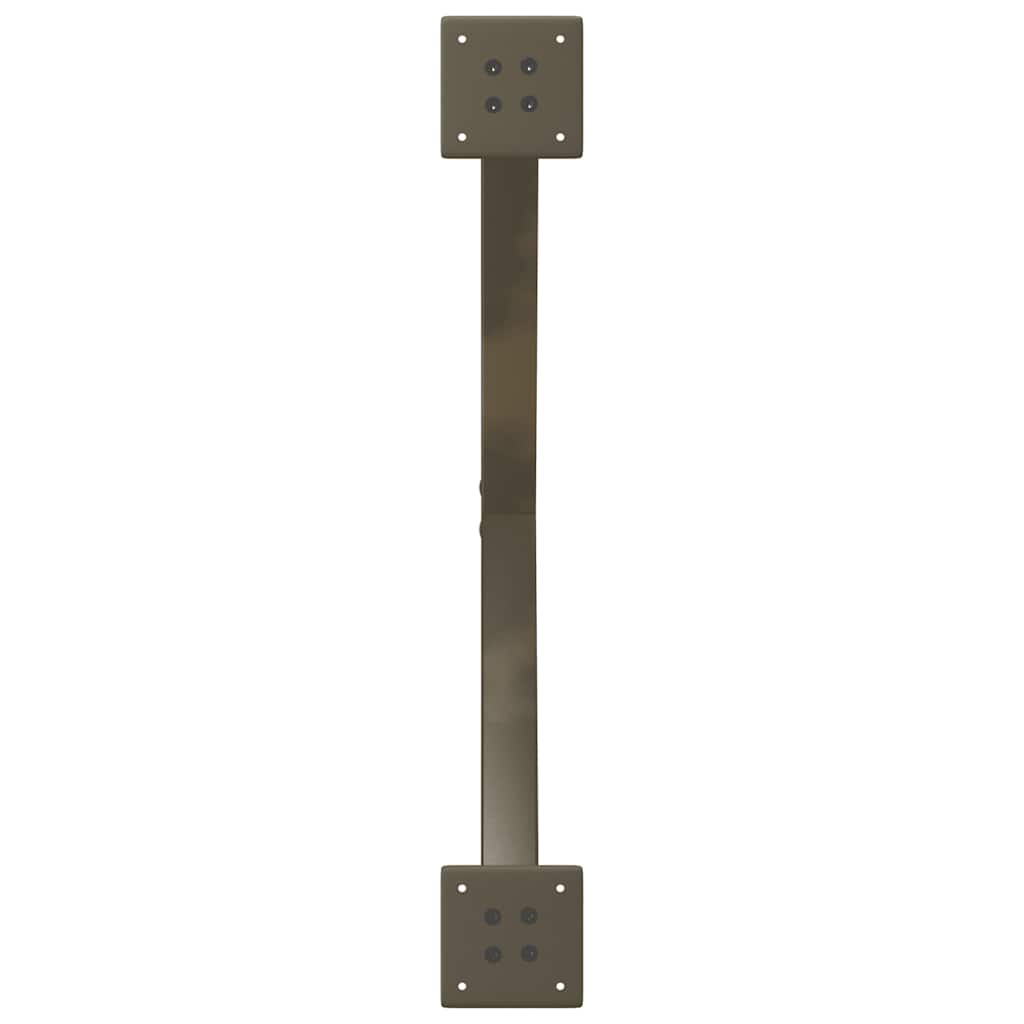 Noge za blagovaonski stol u obliku slova X, 2 kom, prirodni čelik, 70 x (72-73) cm, čelik