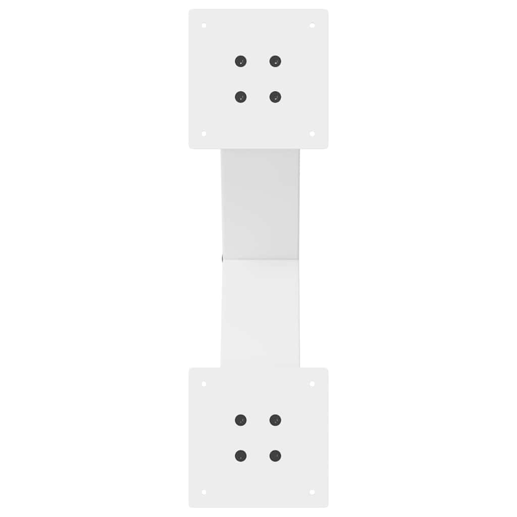 Noge za blagovaonski stol u obliku slova X, 2 kom, bijele, 50 x (72-73) cm, čelik