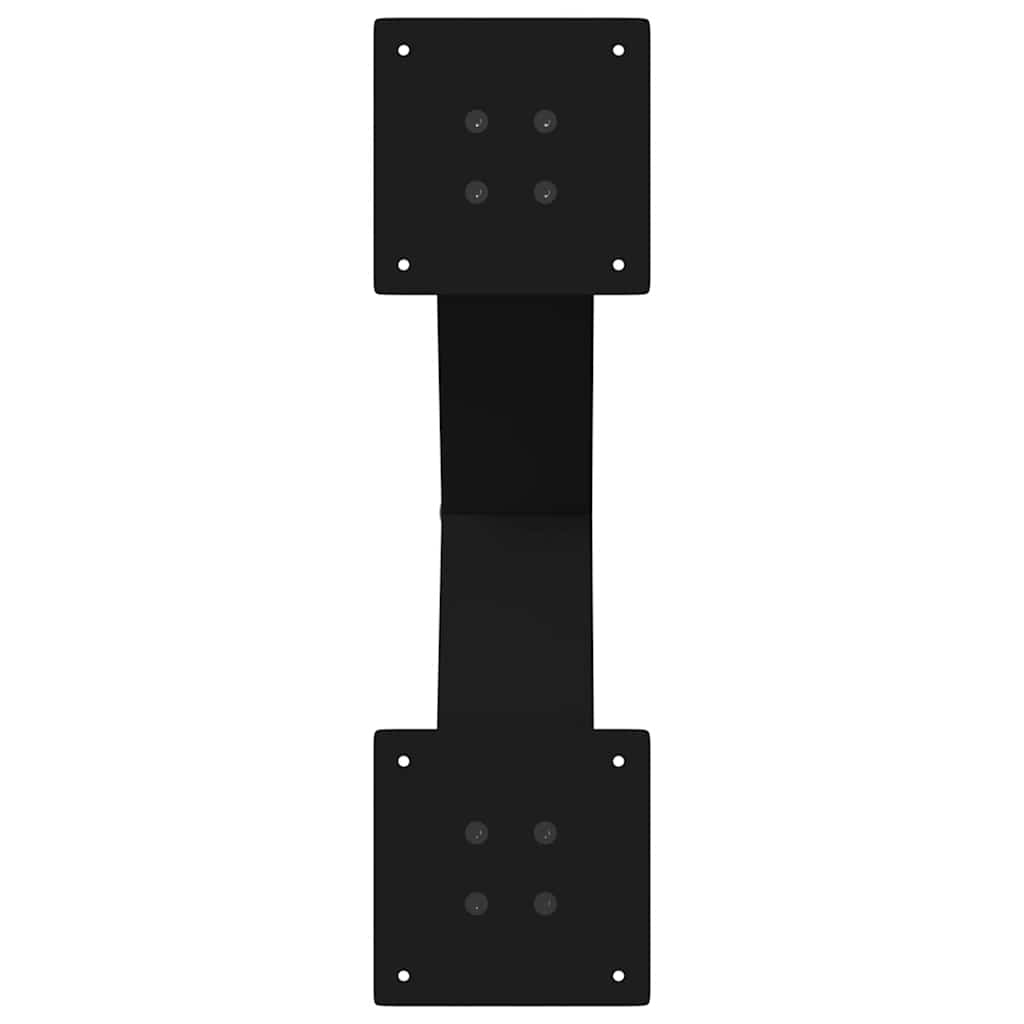 Noge za blagovaonski stol u obliku slova X, 2 kom, crne, 60 x (72-73) cm, čelik