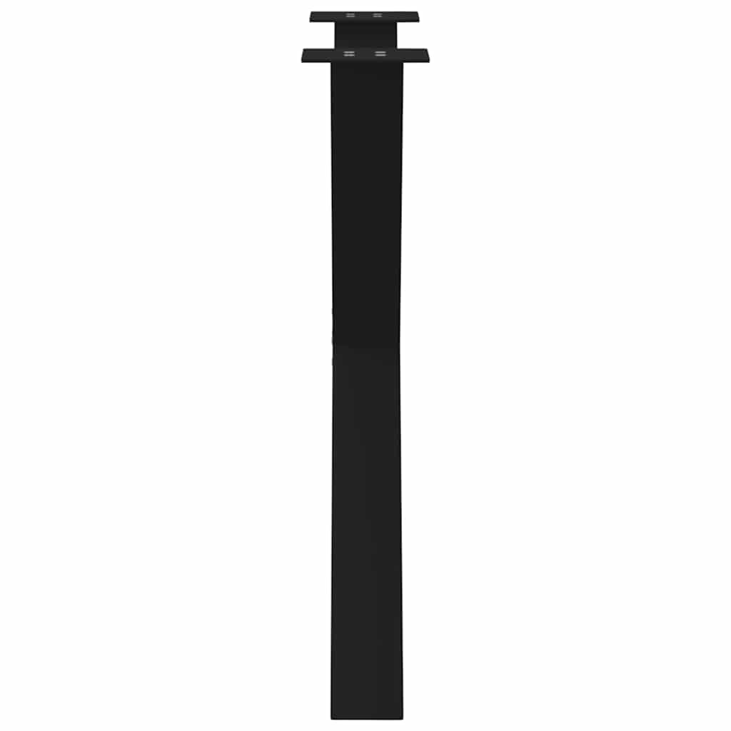 Noge za blagovaonski stol u obliku slova X, 3 kom, crne, 70 x (72-73) cm, čelik