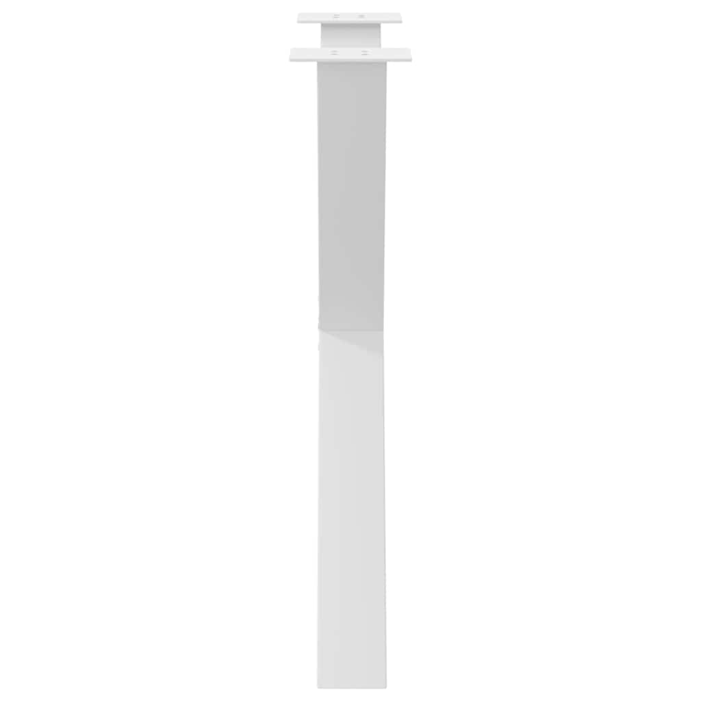 Noge za blagovaonski stol X-oblikovane 3 kom Bijele 80 x (72-73) cm Čelične