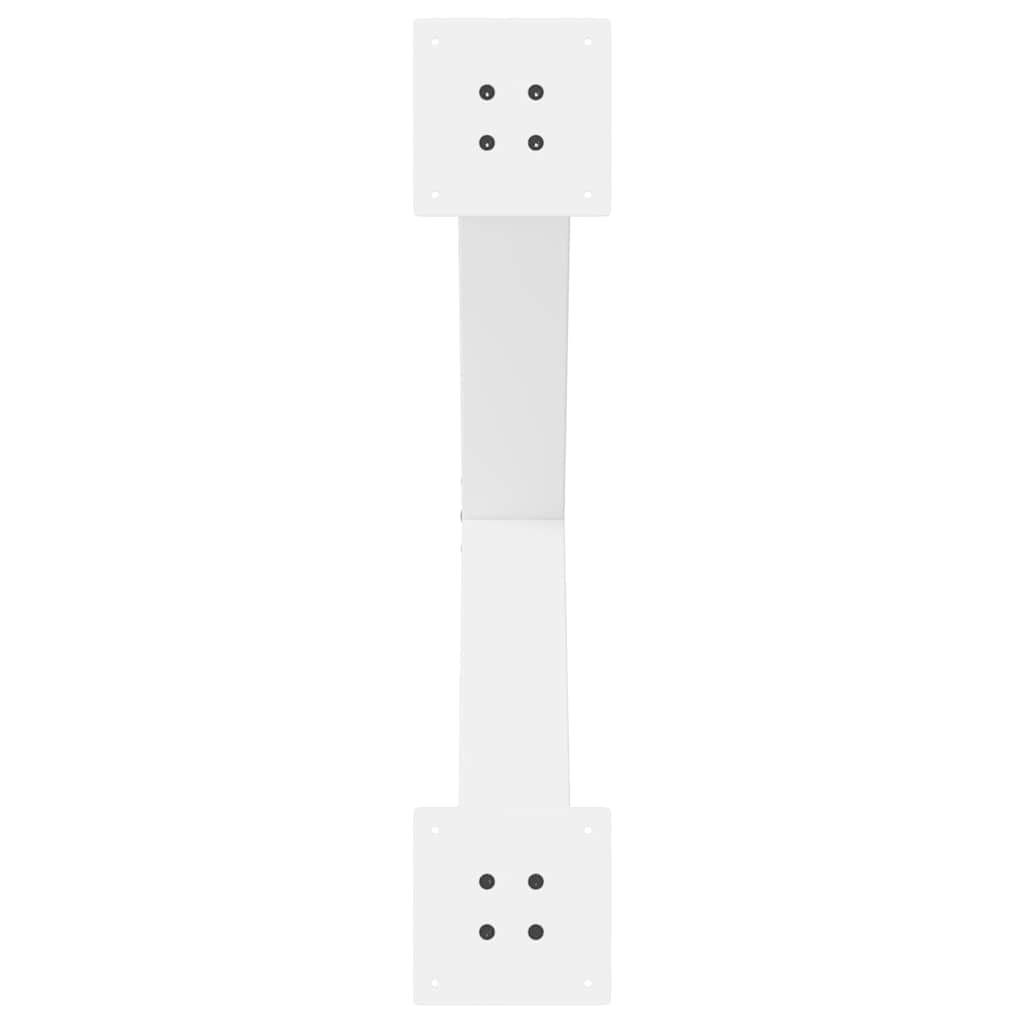 Noge za blagovaonski stol X-oblikovane 3 kom Bijele 80 x (72-73) cm Čelične