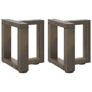 Noge za klub stolić T-oblika 2 kom Crne 30x25x(30-31) cm Čelik