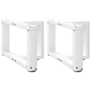 Noge za klub stolić T-oblika 2 kom Bijele 50x25x(30-31) cm Čelik