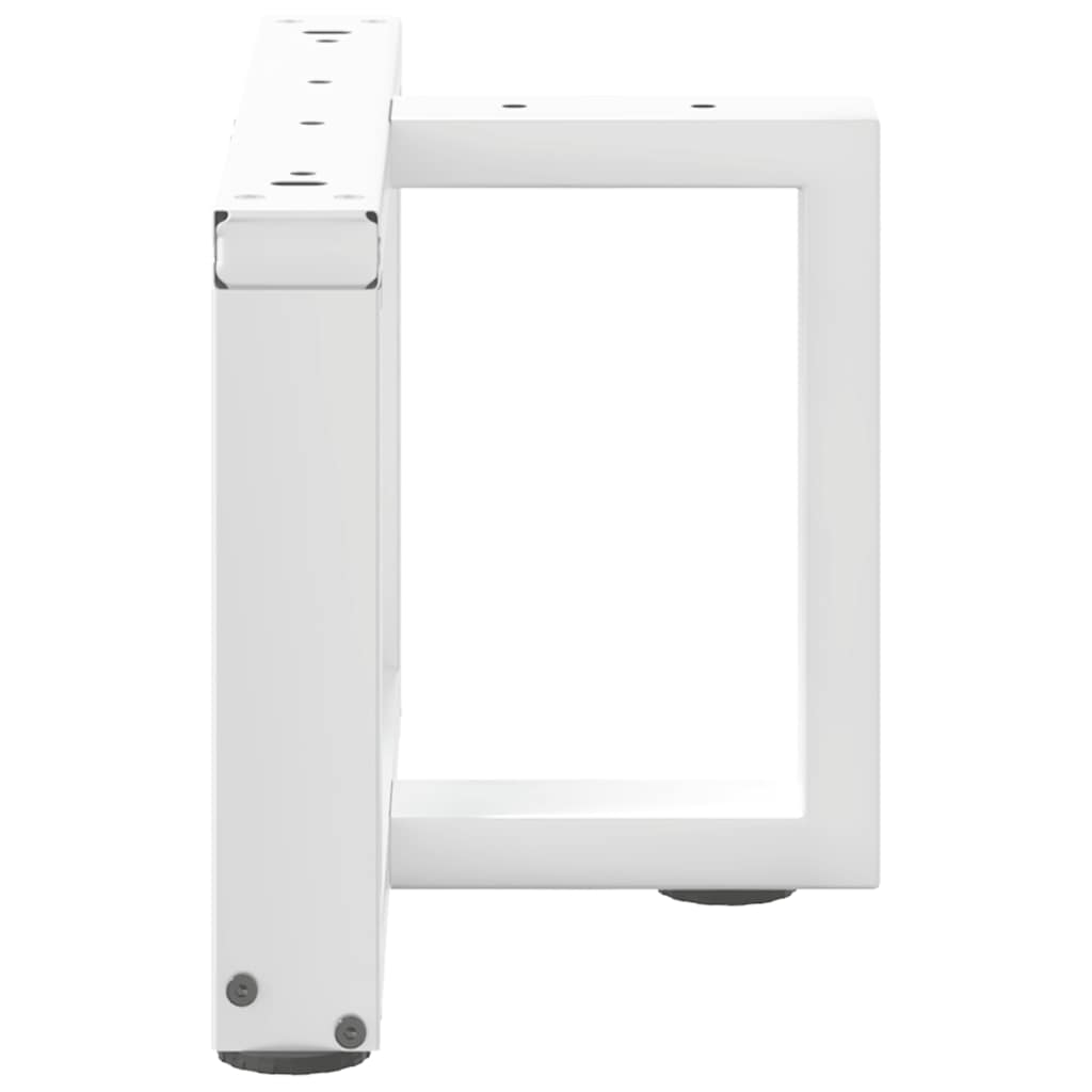 Noge za klub stolić T-oblika 2 kom Bijele 50x25x(30-31) cm Čelik
