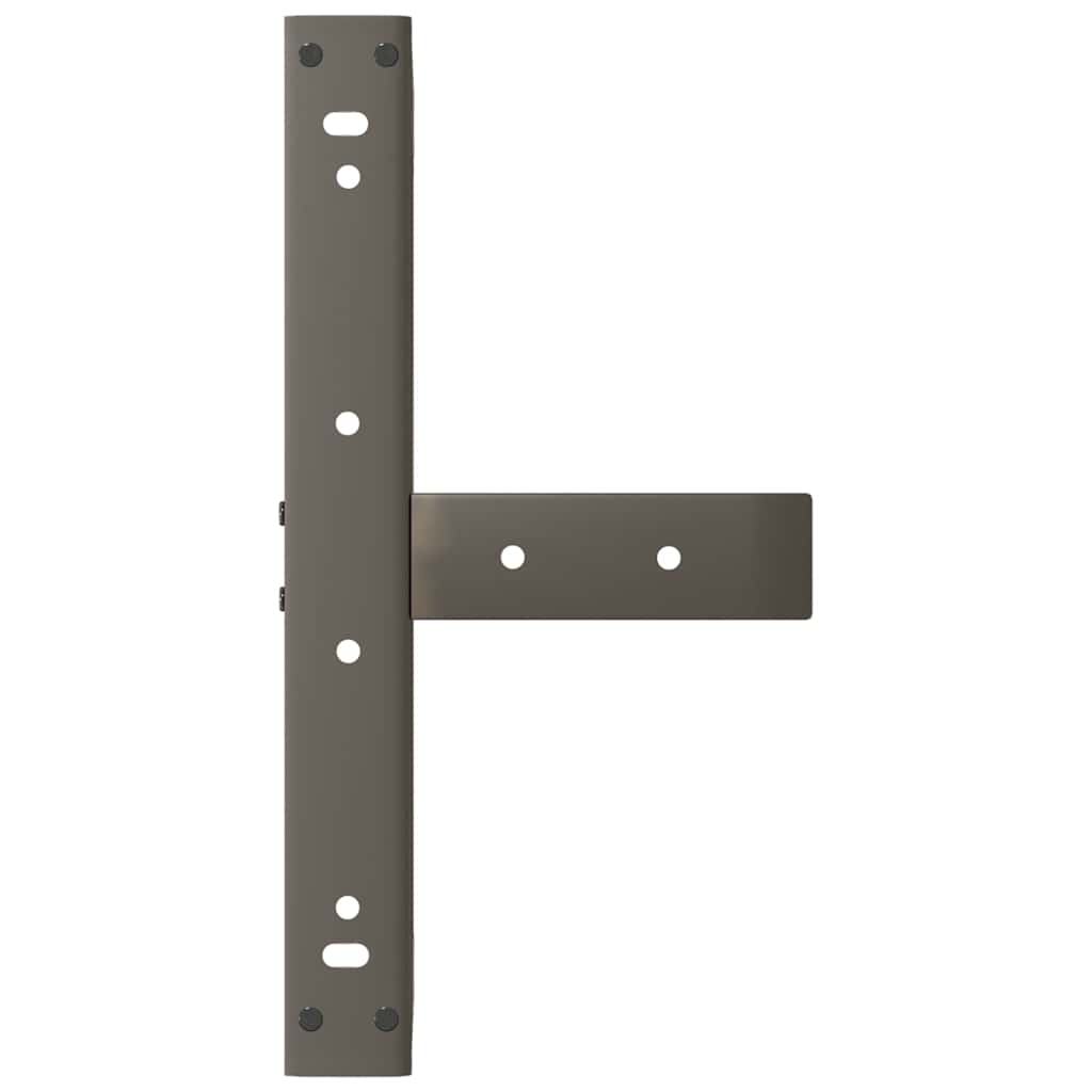 Noge za klub stolić T-oblika 2 kom Crne 50x25x(30-31) cm Čelik