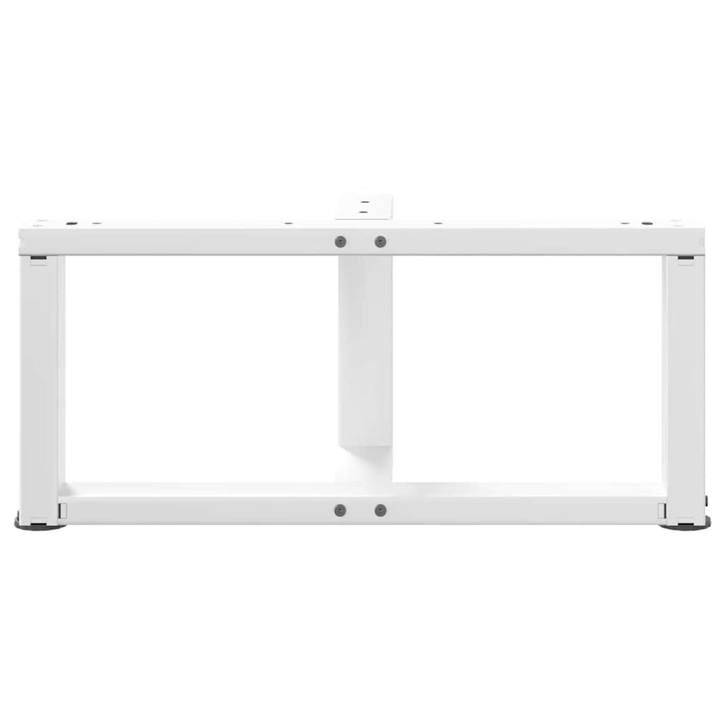 Noge za klub stolić T-oblika 2 kom Bijele 60x25x(30-31) cm Čelik