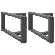 Noge za klub stolić T-oblika 2 kom antracit 60x25x(30-31) cm čelik