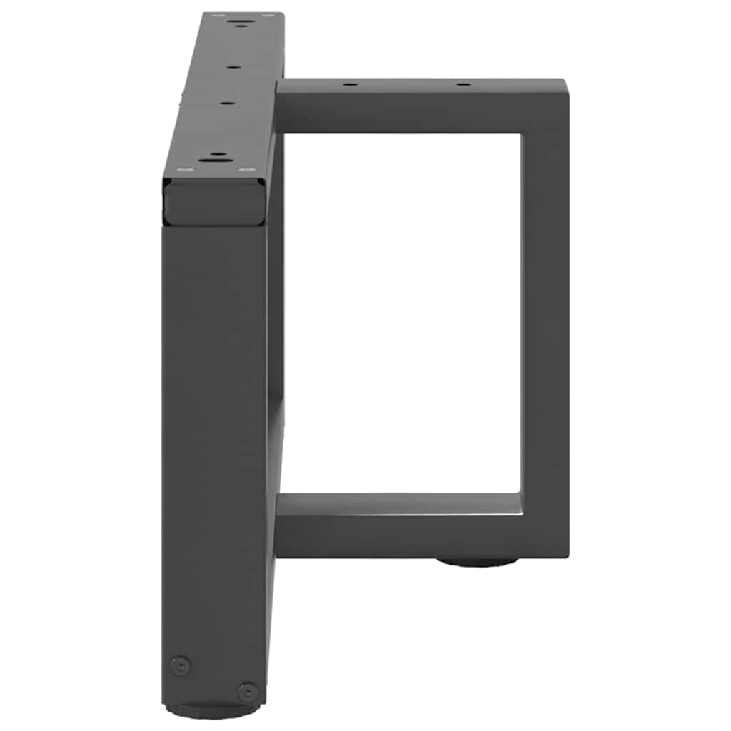 Noge za klub stolić T-oblika 2 kom antracit 70x25x(30-31) cm čelik
