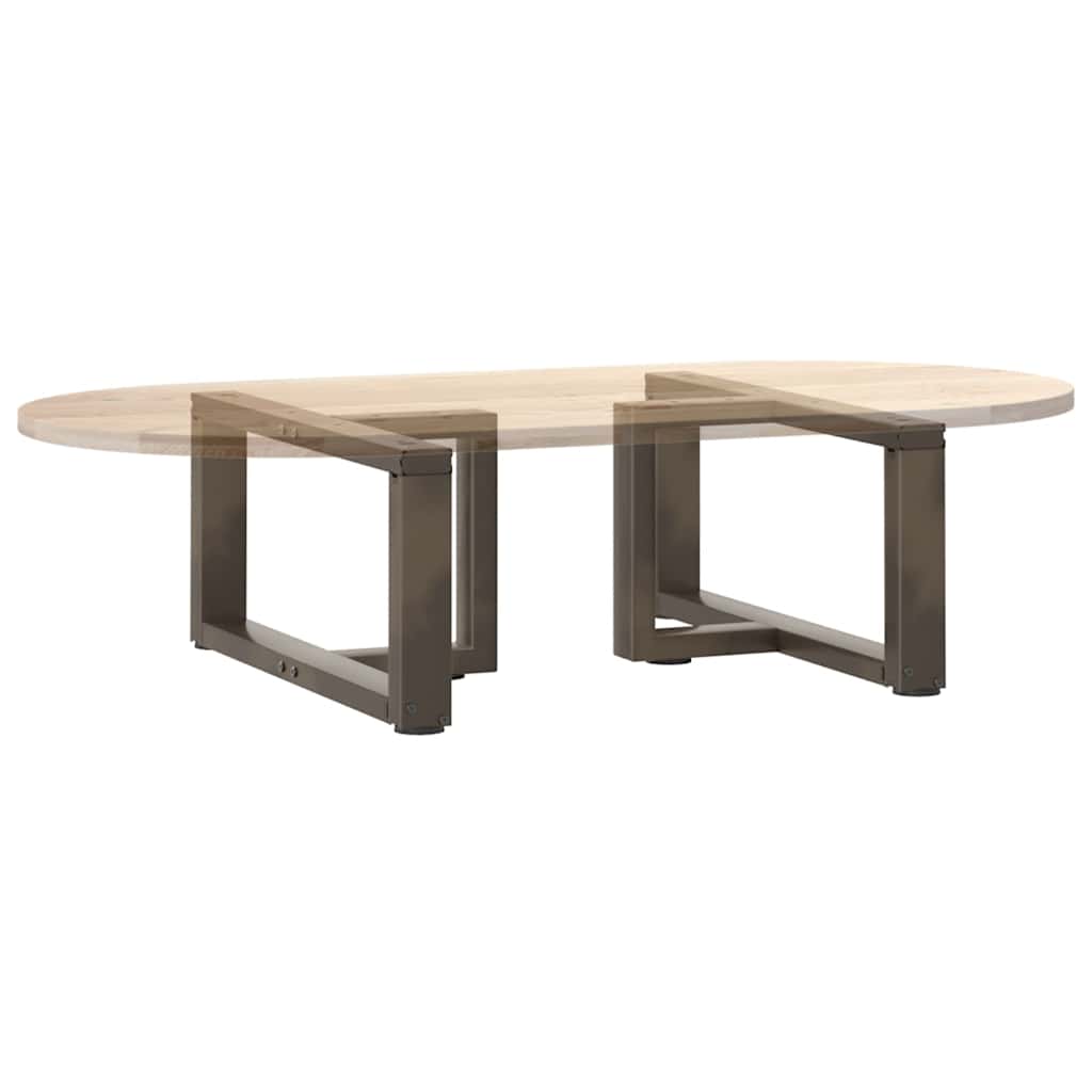 Noge za klub stolić T-oblika 2 kom Crne 70x25x(30-31) cm Čelik
