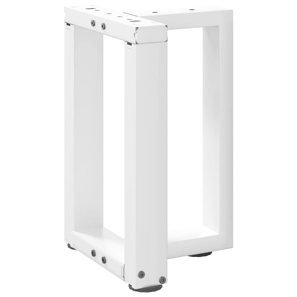 Noge za klub stolić T-oblika 2 kom Bijele 38x25x(42-43) cm Čelik