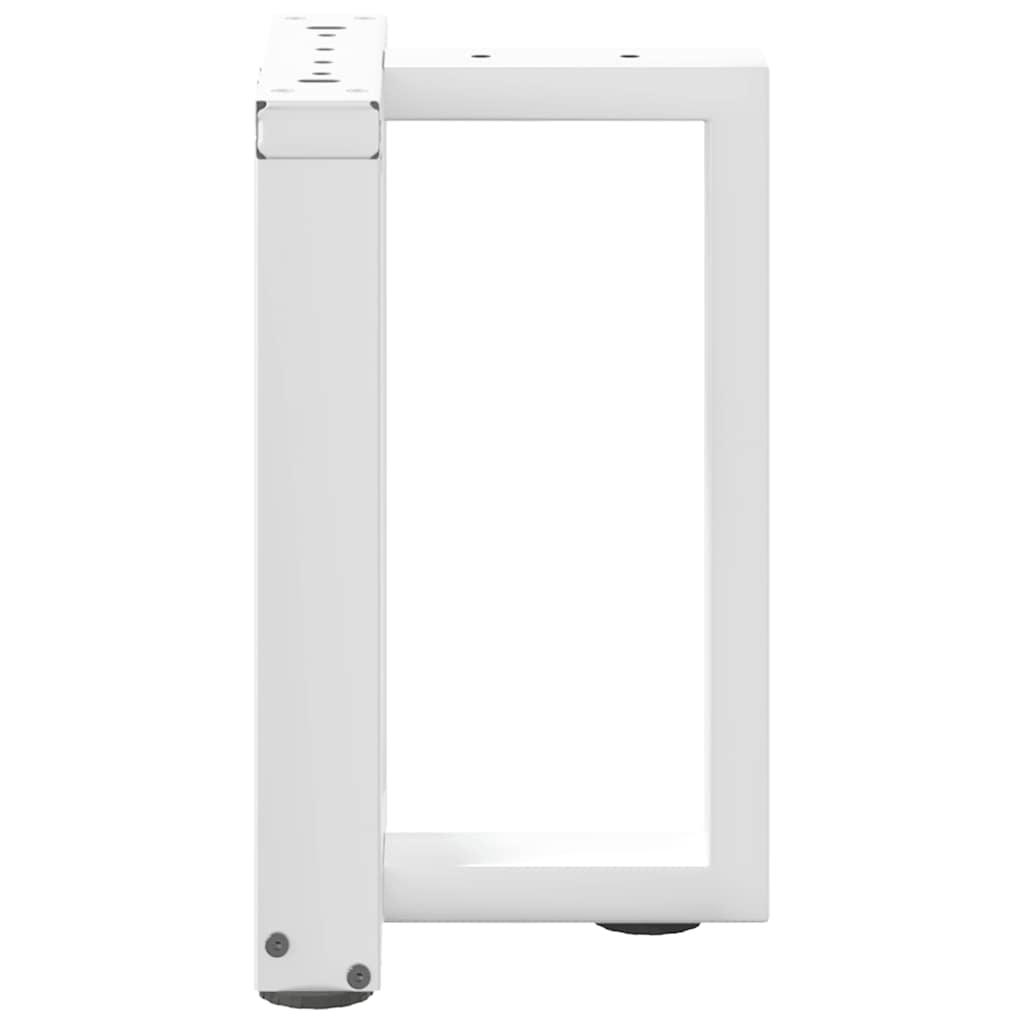 Noge za klub stolić T-oblika 2 kom Bijele 38x25x(42-43) cm Čelik