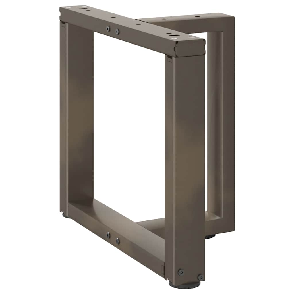 Noge za klub stolić T-oblika 2 kom Crne 50x25x(42-43) cm Čelik