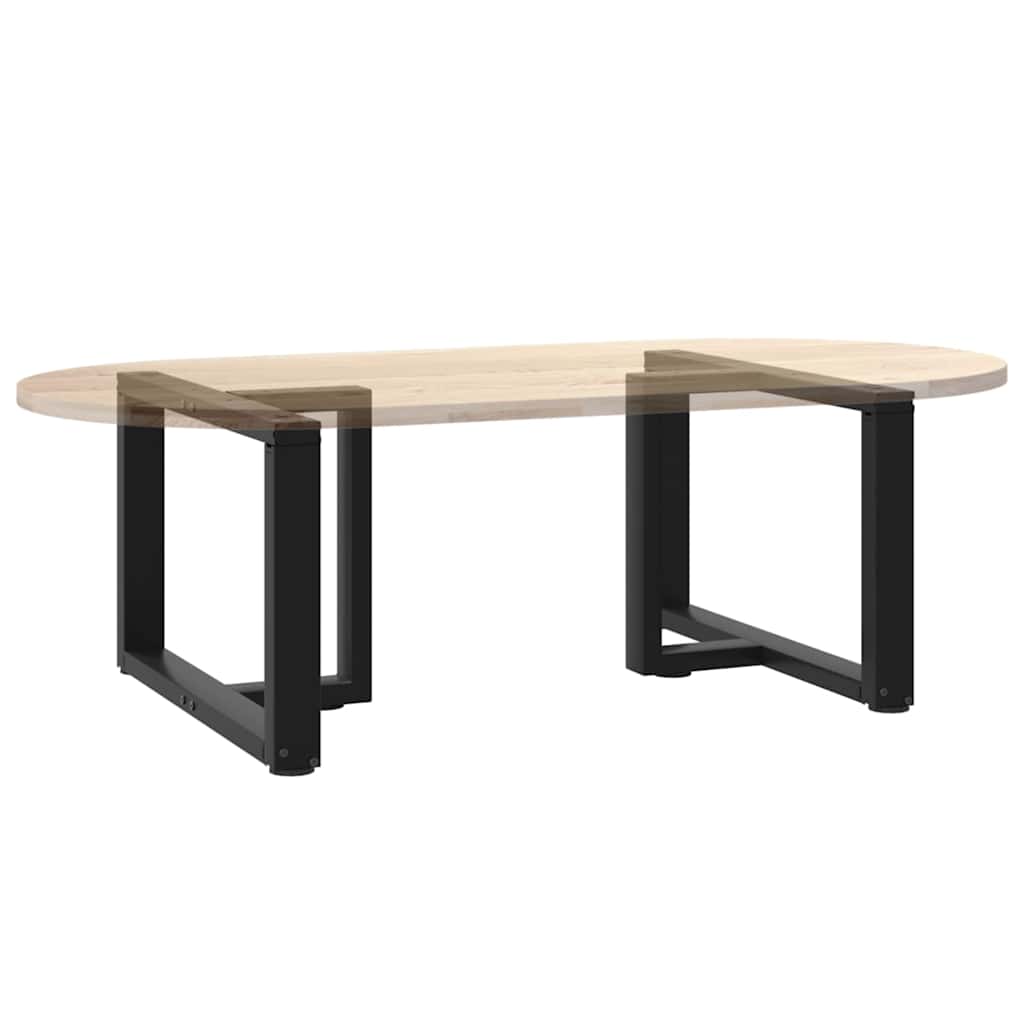 Noge za klub stolić T-oblika 2 kom Crne 60x25x(42-43) cm Čelik