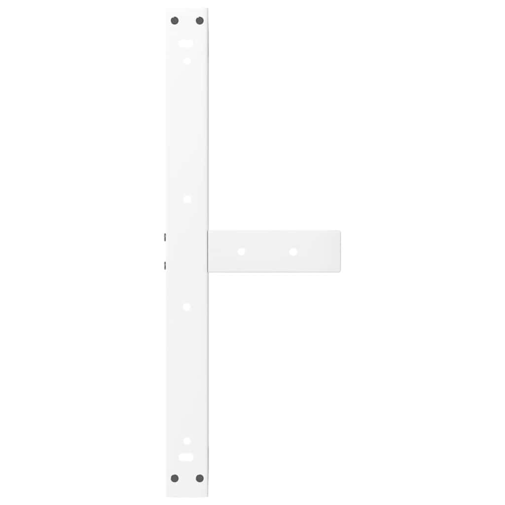 Noge za klub stolić T-oblika 2 kom Bijele 60x25x(42-43) cm Čelik