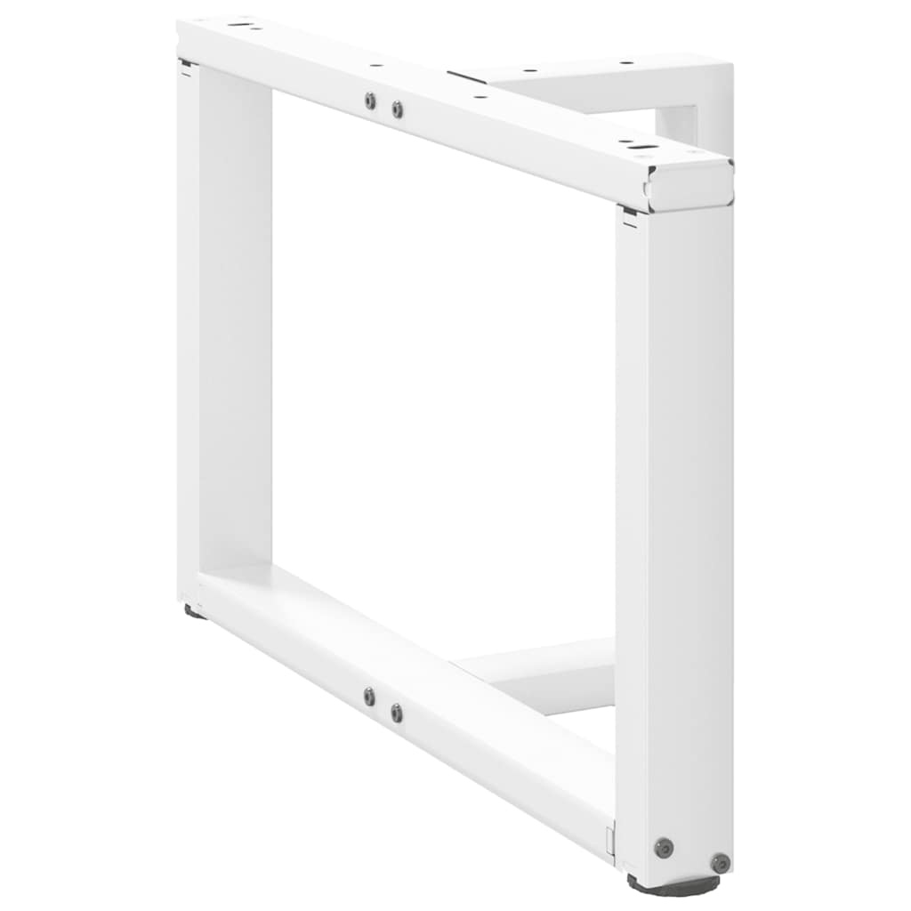 Noge za klub stolić T-oblika 2 kom Bijele 70x25x(42-43) cm Čelik