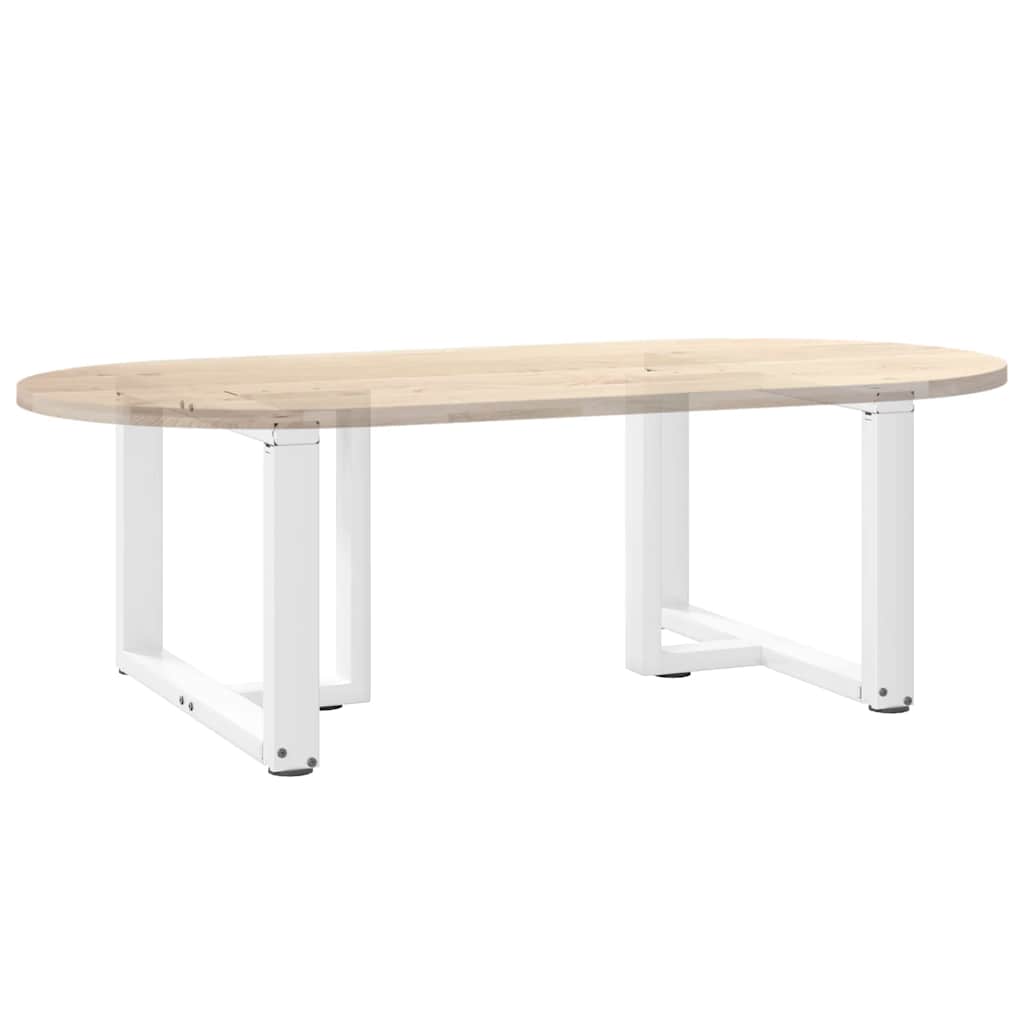 Noge za klub stolić T-oblika 2 kom Bijele 70x25x(42-43) cm Čelik