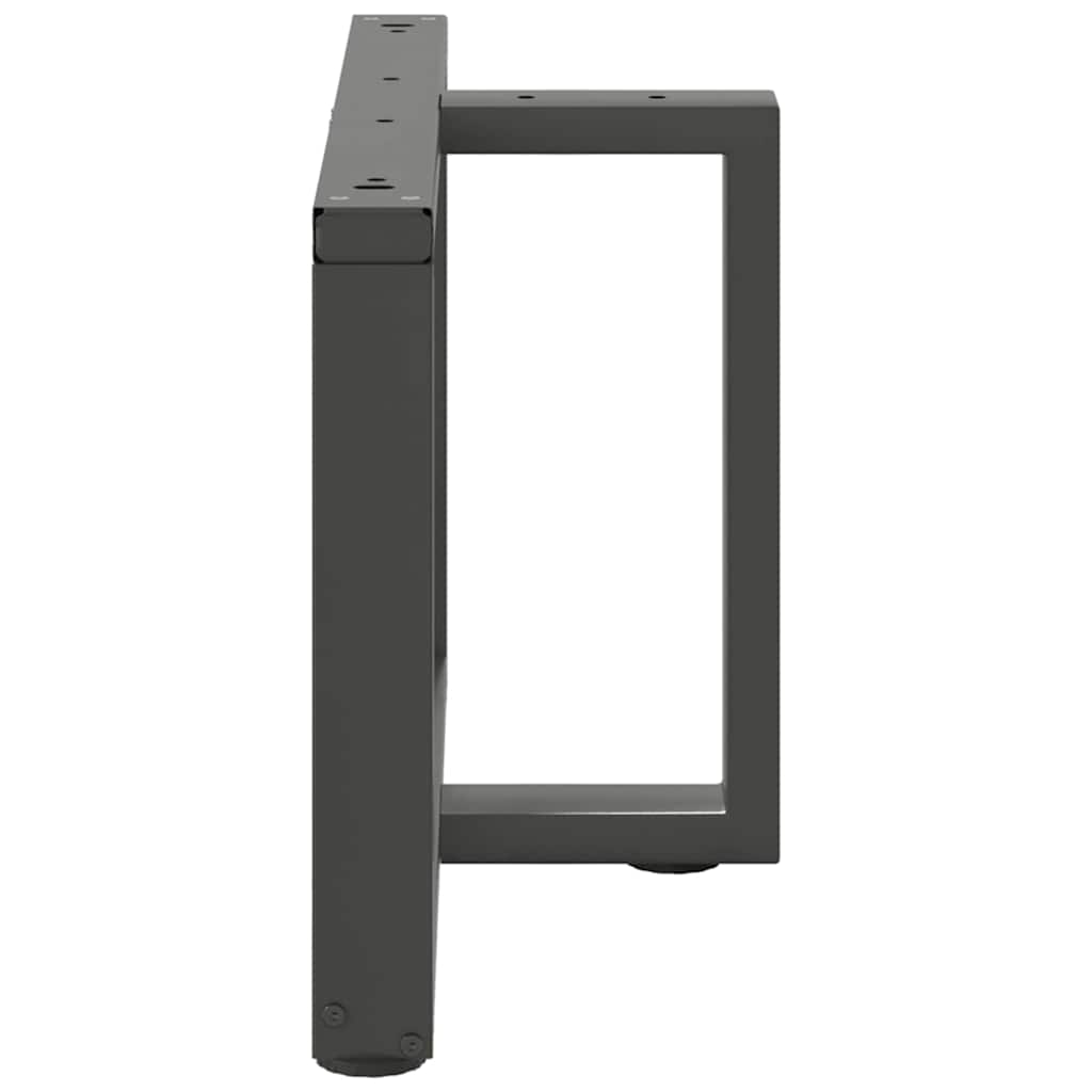 Noge za klub stolić T-oblika 2 kom antracit 70x25x(42-43) cm čelik