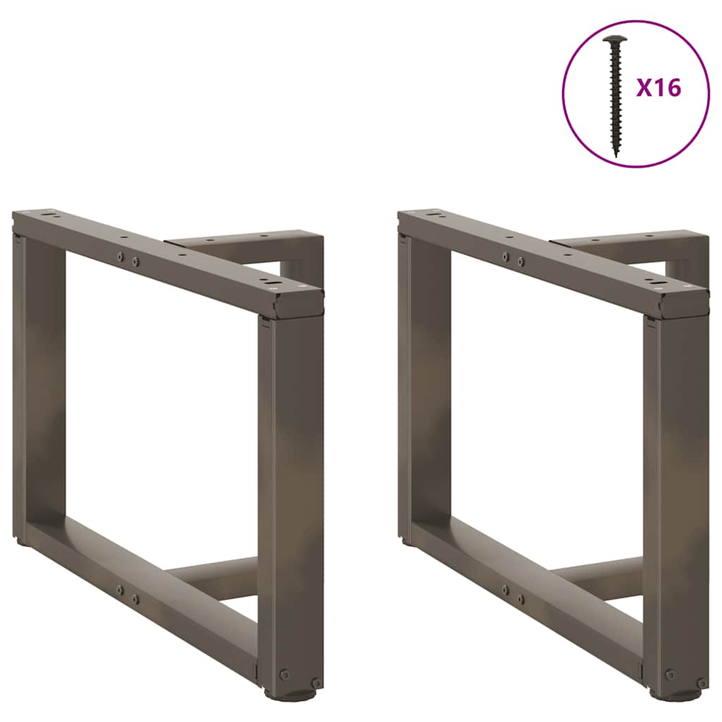 Noge za klub stolić T-oblika 2 kom Crne 70x25x(42-43) cm Čelik