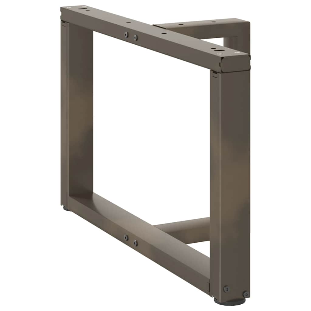 Noge za klub stolić T-oblika 2 kom Crne 70x25x(42-43) cm Čelik