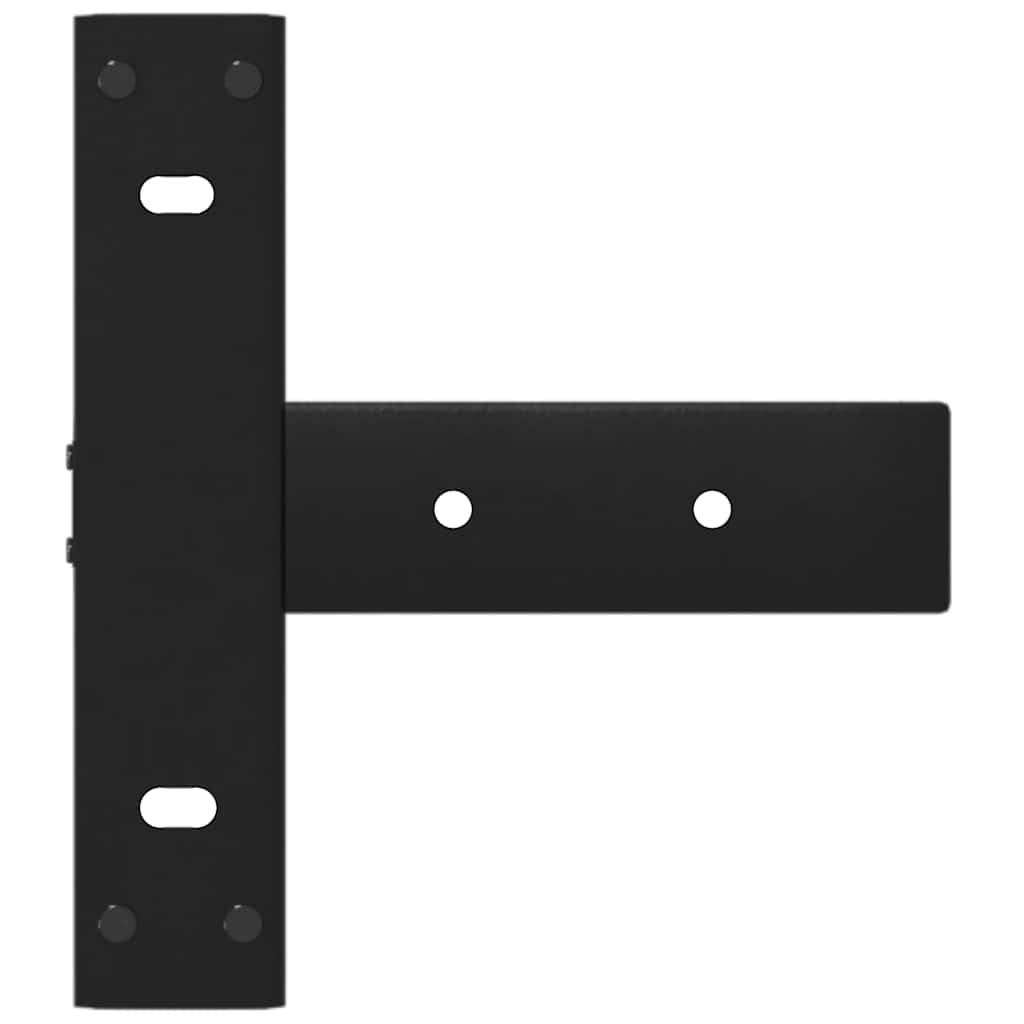 Noge za konzolni stol T-oblika 2 kom Crne 25x28x(72-73) cm Čelik