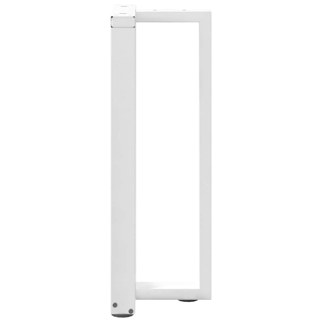Noge za konzolni stol T-oblika 2 kom Bijele 25x28x(72-73) cm Čelik