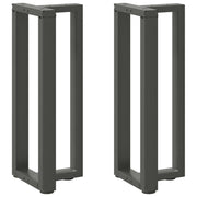 Noge za konzolni stol T-oblika 2 kom antracit 38x25x(72-73) cm čelik