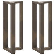 Noge za konzolni stol T-oblika 2 kom Crne 38x25x(72-73) cm Čelik