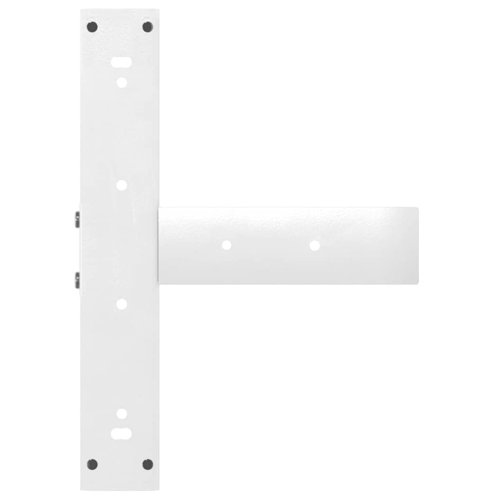 Noge za blagovaonski stol T-oblika 2 kom Bijele 50x35x(72-73) cm Čelik
