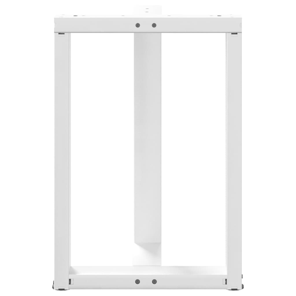 Noge za blagovaonski stol T-oblika 2 kom Bijele 60x35x(72-73) cm Čelik
