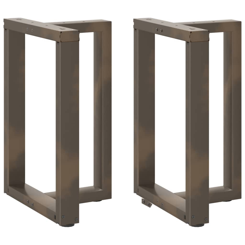 Noge za blagovaonski stol T-oblika 2 kom Crne 60x35x(72-73) cm Čelik