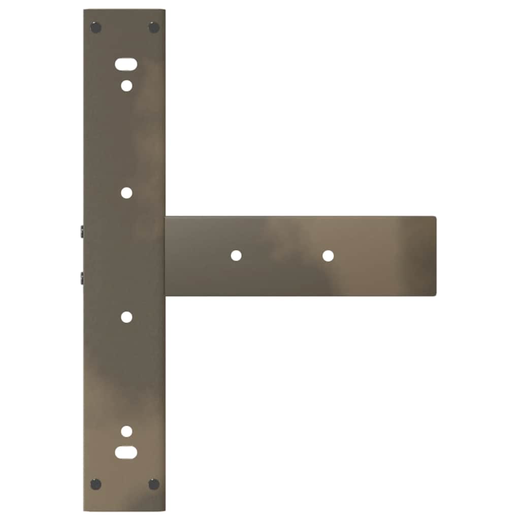 Noge za blagovaonski stol T-oblika 2 kom Crne 60x35x(72-73) cm Čelik