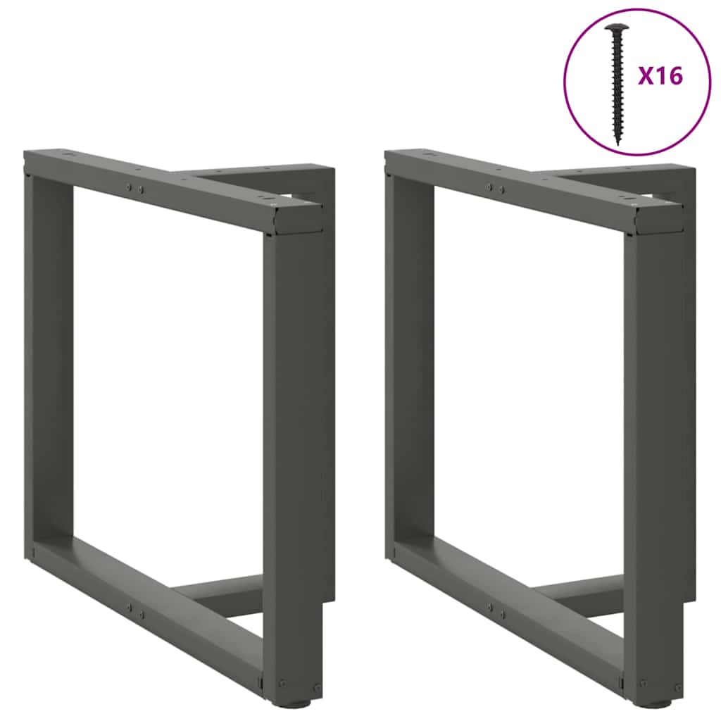 Noge za blagovaonski stol T-oblika 2 kom antracit 100x35x(72-73) cm čelik