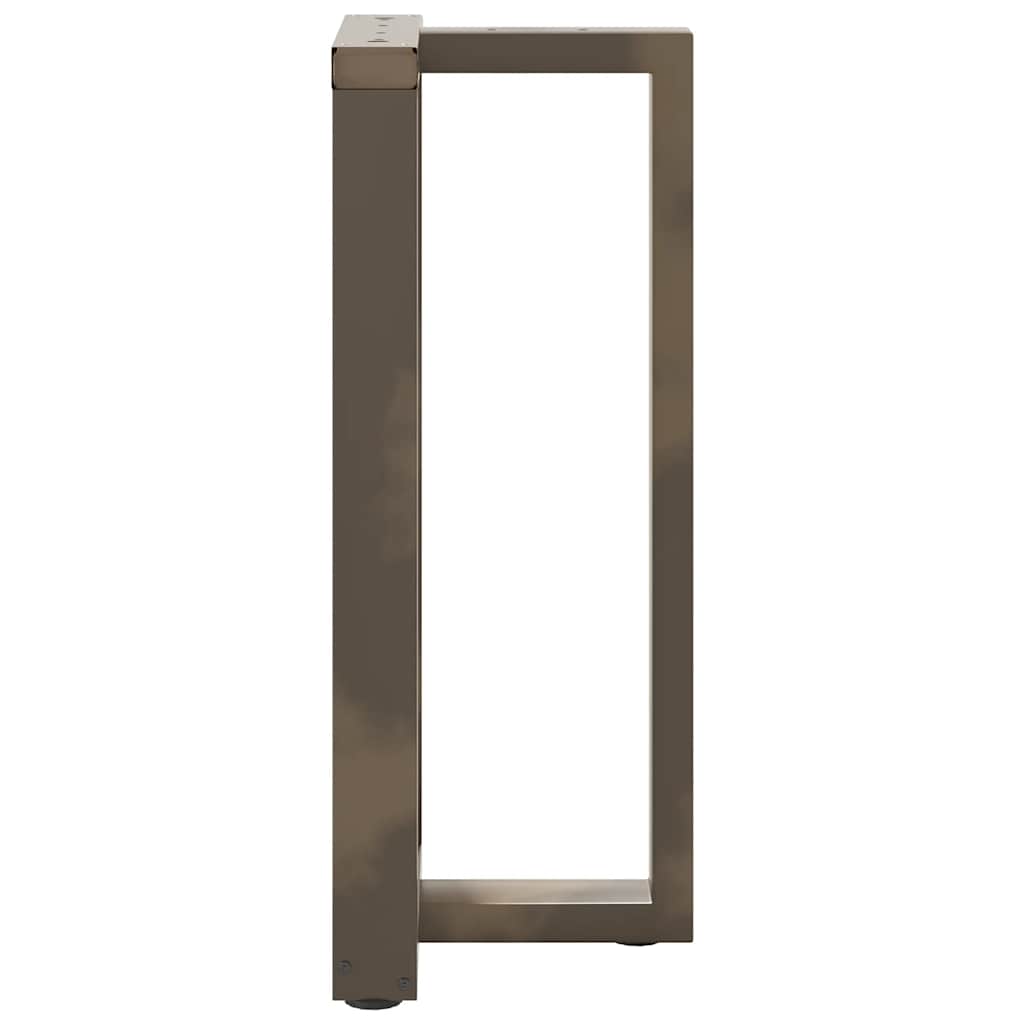 Noge za barski stol T-oblika 2 kom Crne 40x35x(90-91) cm Čelik